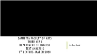 The Lesson” Othe Writer Ohints Osummary Otitle Othemes Osymbols Otopics for Discussion Part II-Literary Terms “THE LESSON” BY: TONI CADE BAMBARA