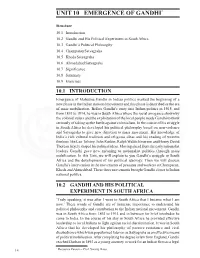 Unit 10 Emergence of Gandhi*