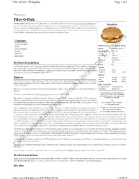 Filet-O-Fish - Wikipedia Page 1 of 2
