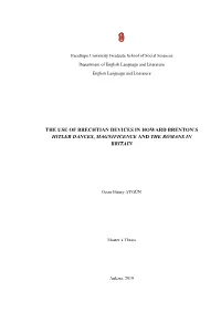 The Use of Brechtian Devices in Howard Brenton's Hitler
