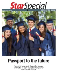 Tomorrow Belongs to Those Who Prepare for It Today So Start Your Education Journey Now with This Pullout