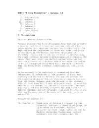 BM#33 “A Sure Foundation” – Helaman 1-5 I. Introduction II. Helaman 1 III. Helaman 2 IV. Helaman 3 V. Helaman 4 VI. Helama