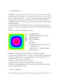 Freefem++ Is a Open Source Program of the Finite Element Method to Solve