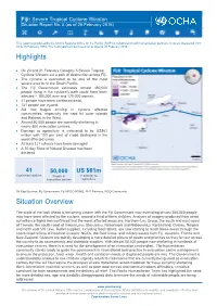 Highlights Situation Overview
