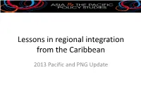 Lessons in Regional Integration from the Caribbean