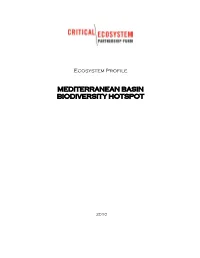 Mediterranean Basin Biodiversity Hotspot