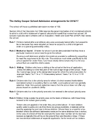 Section 5: Admission Rules for Community and Voluntary-Controlled
