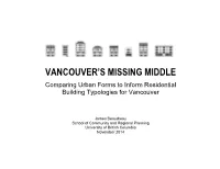 VANCOUVER's MISSING MIDDLE Abstract
