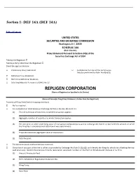 REPLIGEN CORPORATION (Name of Registrant As Specified in Its Charter)