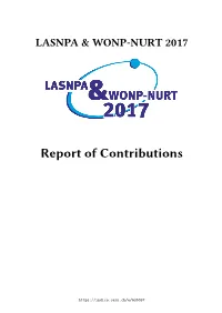 Report of Contributions