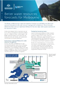 Better Water Resources Forecasts for Melbourne