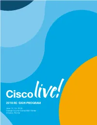 Cisco Live 2018