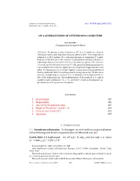 On a Generalization of Littlewood's Conjecture 1