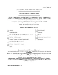 Protocol Update #09 ALLIANCE for CLINICAL TRIALS in ONCOLOGY