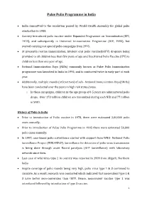 Pulse Polio Programme in India