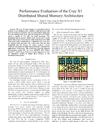 Performance Evaluation of the Cray X1 Distributed Shared Memory Architecture