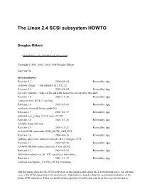 The Linux 2.4 SCSI Subsystem HOWTO