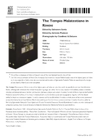 The Tempio Malatestiano in Rimini Datasheet