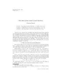 Two Observations About Normal Functions