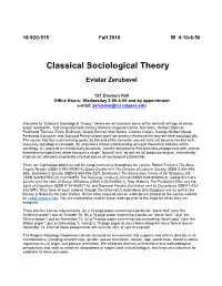 Classical Sociological Theory