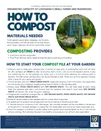 How to Compost