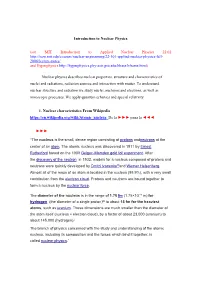 Nuclear Binding Energy From