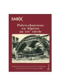 Polytechniciens En Algérie Au Xixe Siècle