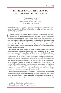 Russell's Contribution to Philosophy of Language [Review of Graham