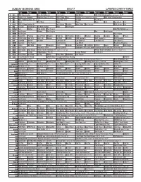 Sunday Morning Grid 8/13/17 Latimes.Com/Tv Times