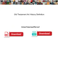 Old Testament Art History Definition