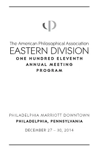 2014 Eastern Division Meeting Program