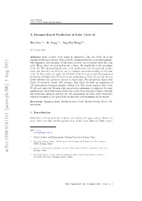 Arxiv:2108.01412V1 [Astro-Ph.SR] 3 Aug 2021