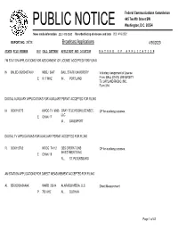 Broadcast Applications 4/30/2020