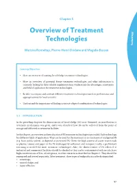 Chapter 5: Overview of Treatment Technologies