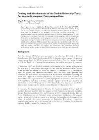 Dealing with the Demands of the Deakin University-Teach for Australia Program: Four Perspectives