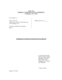 Emergency Petition for Injunctive Relief