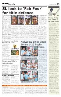 'Fab Four' for Title Defence