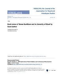'Newar Buddhism and Its Hierarchy of Ritual' by David Gellner