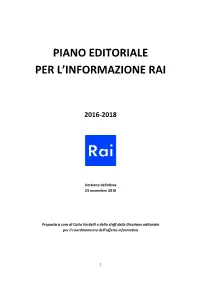 Piano Editoriale Per L'informazione