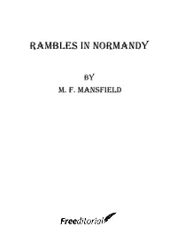 Rambles in Normandy