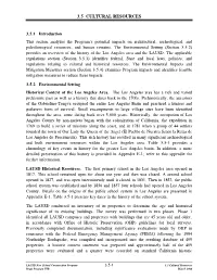 3.5 Cultural Resources