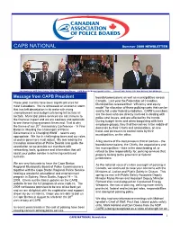 CAPB NATIONAL Summer 2009 NEWSLETTER
