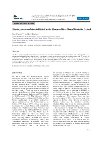 Hemimysis Anomala Is Established in the Shannon River Basin District in Ireland