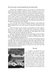 The Characteristics of Myth Through Hercules and Achelous Battle