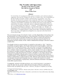 The Trouble with Spacetime