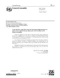 General Assembly Distr.: General 24 April 2017