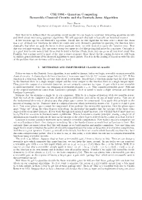 Reversible Classical Circuits and the Deutsch-Jozsa Algorithm