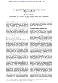 The Geomorphological and Geological Importance of Palaeosurfaces