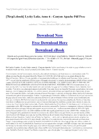 7Kvp3 [Mobile Pdf] Lycky Luke, Tome 6 : Canyon Apache Online