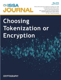 Choosing Tokenization Or Encryption
